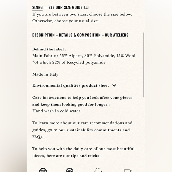 Sézane Emile Cardigan in Mottled Camel - Picture 13 of 14